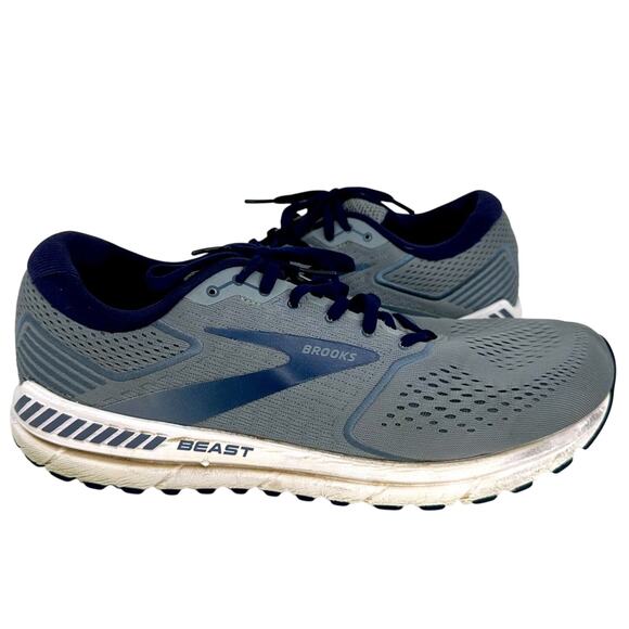 Brooks Beast 20 Wide Width E2 - GRAY & BLUE - Picture 1 of 14